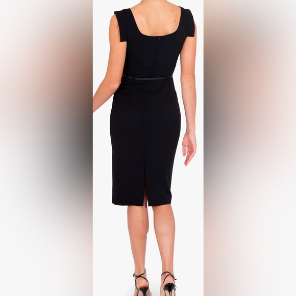 Black Halo Classic Jackie O Sheath Dress Black Size 4 - Picture 2 of 13